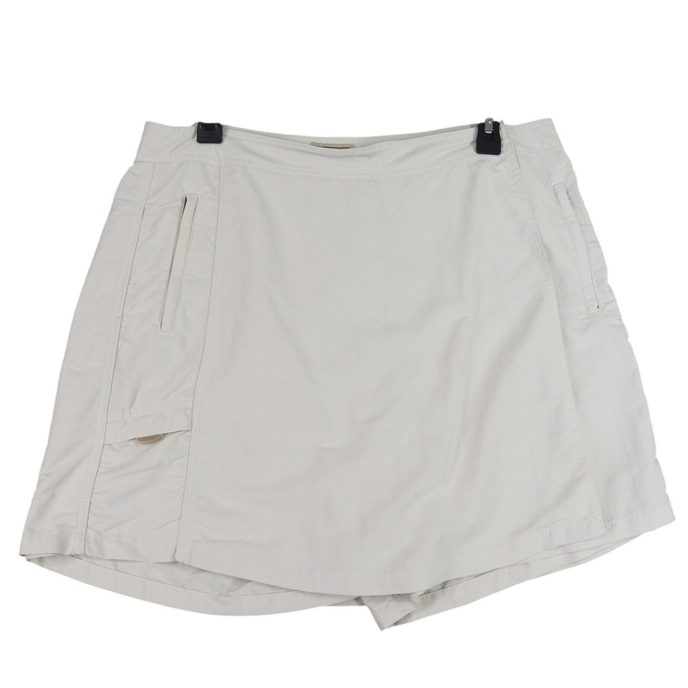 LL Bean Supplex Nylon Skort Womens 16 Cargo Pocket Lightweight Quick Dry‎ Hiking